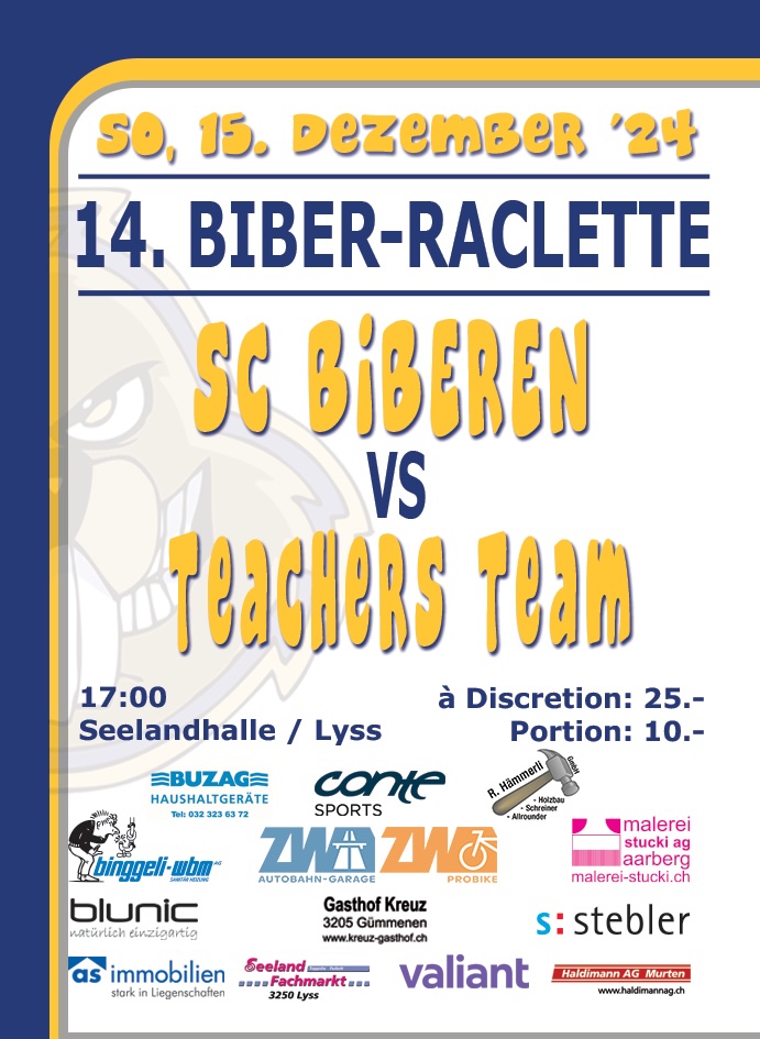 14tes Biber-Raclette, SC Biberen